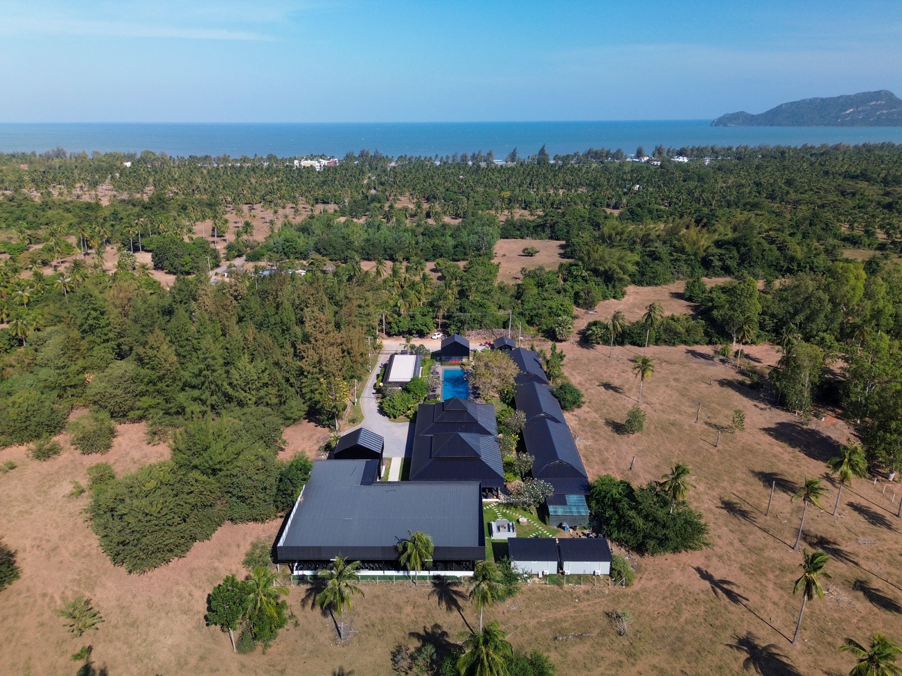 Sam Roi Yot National Park on the Gulf of Thailand, seen from the sanctuary